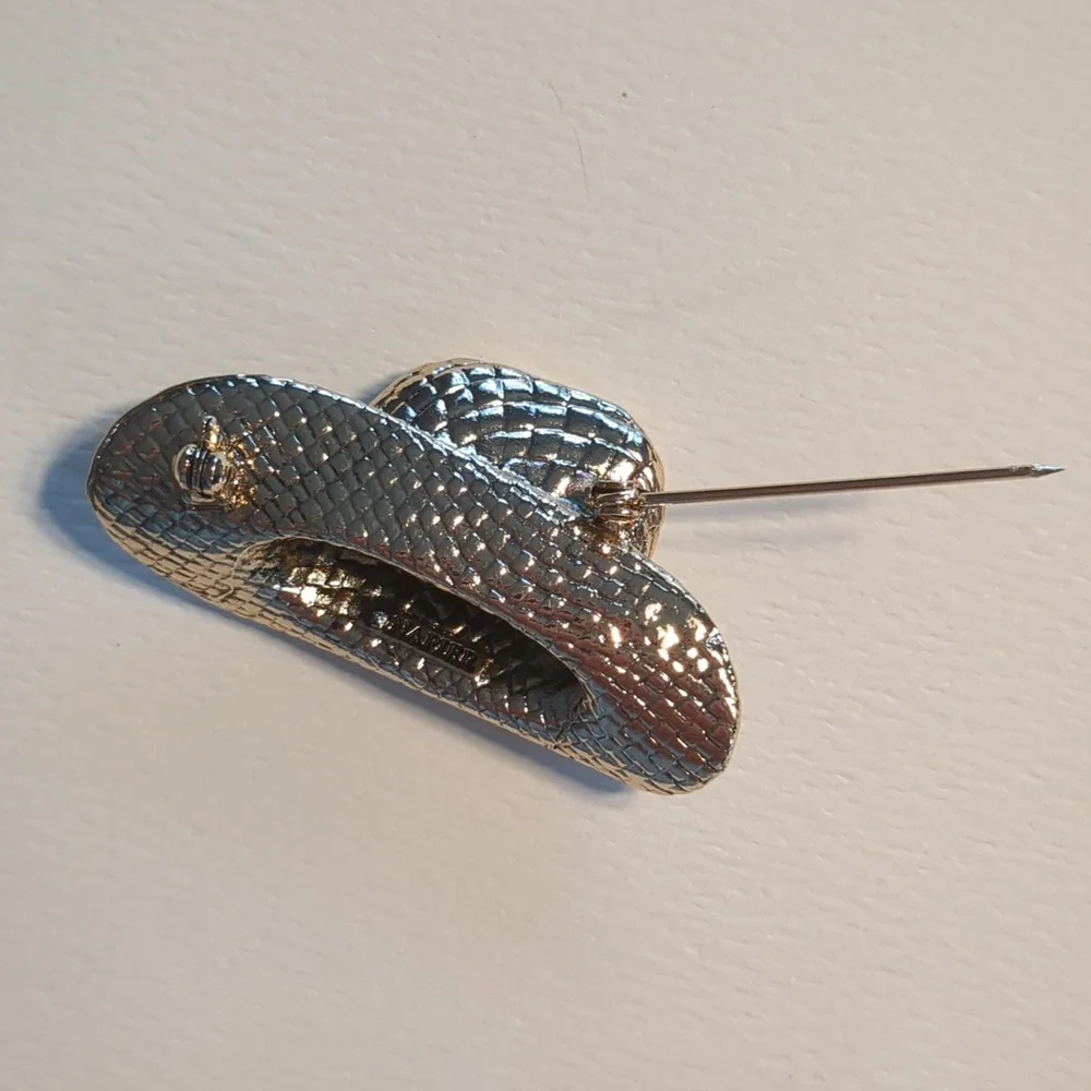 Napier Cowboy Hat Brooch - Picture 7 of 8